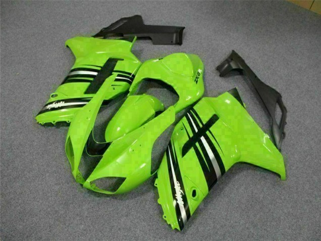 Kawasaki ZX6R 2007-2008 Verkleidungen - Grün Schwarz Verkauf