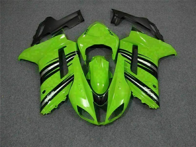 Kawasaki ZX6R 2007-2008 Verkleidungen - Grün Schwarz Verkauf