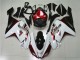 Kawasaki ZX6R 2007-2008 Verkleidungen - Weiß Schwarz Rot Verkauf Kawasaki ZX6R 2007-2008 Verkleidungen - Weiß Schwarz Rot Verkauf
