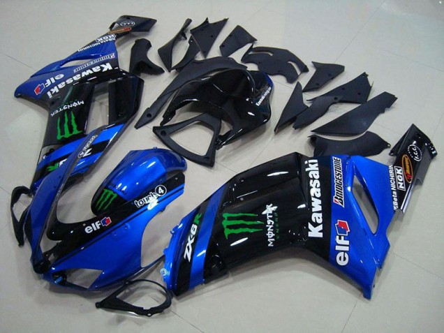 Kawasaki ZX6R 2007-2008 Verkleidungen - Blau Monster Verkauf