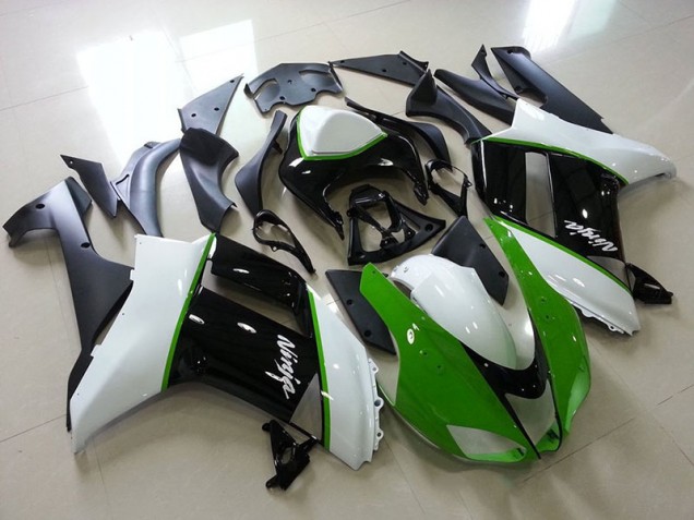 Kawasaki ZX6R 2007-2008 Verkleidungen - Grün Schwarz Weiß Verkauf