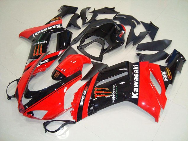 Kawasaki ZX6R 2007-2008 Verkleidungen - Monster in Rot Verkauf