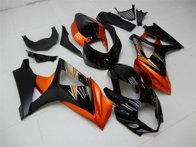 Suzuki GSXR 1000 K7 2007-2008 Verkleidungen - Orange Schwarz Verkauf
