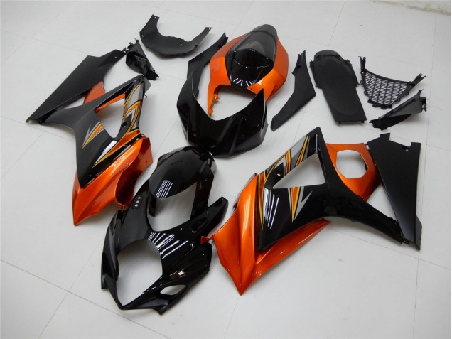 Suzuki GSXR 1000 K7 2007-2008 Verkleidungen - Orange Schwarz Verkauf