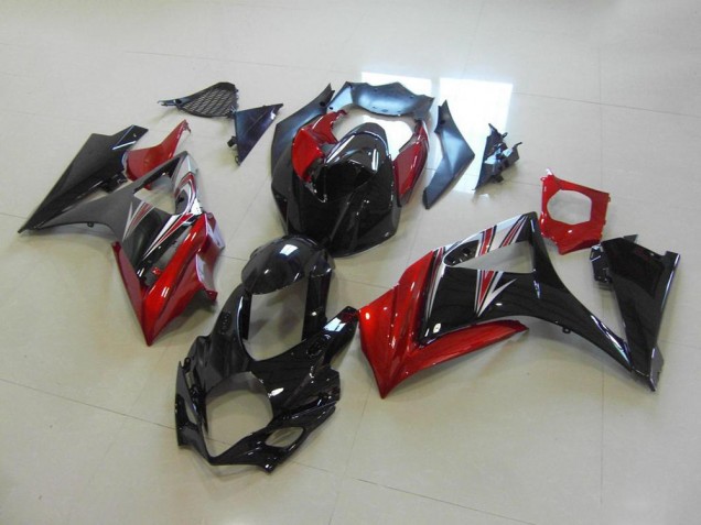 Suzuki GSXR 1000 K7 2007-2008 Verkleidungen - Rot Schwarz Kein Aufkleber Verkauf