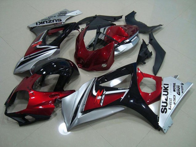 Suzuki GSXR 1000 K7 2007-2008 Verkleidung - Rot Schwarz Silber Verkauf Suzuki GSXR 1000 K7 2007-2008 Verkleidung - Rot Schwarz Silber Verkauf