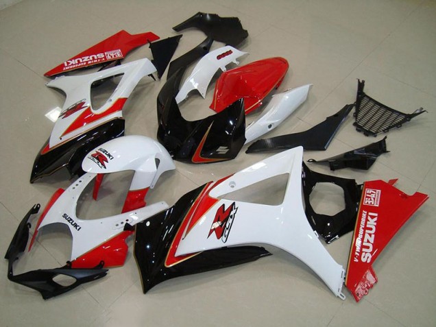 Suzuki GSXR 1000 K7 2007-2008 Verkleidungen - Weiß Rot Schwarz Verkauf