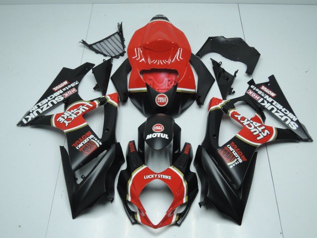 Suzuki GSXR 1000 K7 2007-2008 Verkleidungen - Matt Lucky Strike Verkauf Suzuki GSXR 1000 K7 2007-2008 Verkleidungen - Matt Lucky Strike Verkauf