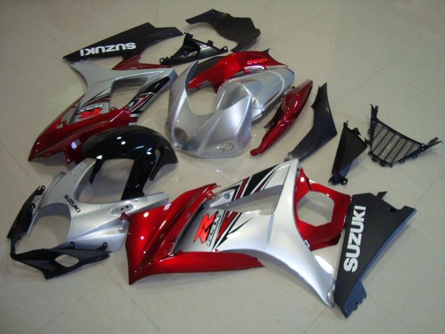 Suzuki GSXR 1000 K7 2007-2008 Verkleidungen - Rot Schwarz Silber Verkauf Suzuki GSXR 1000 K7 2007-2008 Verkleidungen - Rot Schwarz Silber Verkauf