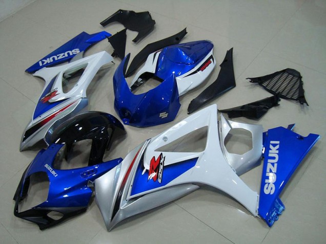 Suzuki GSXR 1000 K7 2007-2008 Verkleidungen - Weiß Blau Verkauf