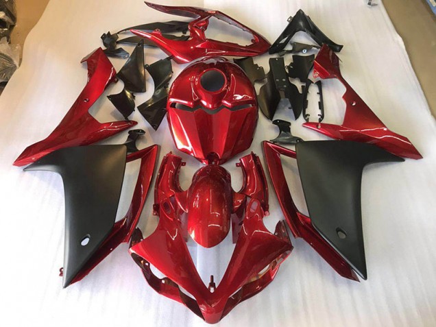 Yamaha R1 2007-2008 Verkleidung - Matt Schwarz Rot Verkauf Yamaha R1 2007-2008 Verkleidung - Matt Schwarz Rot Verkauf