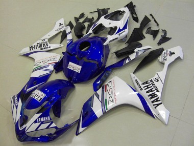 Yamaha R1 2007-2008 Verkleidungen - Weiß Blau Tri Colour Verkauf