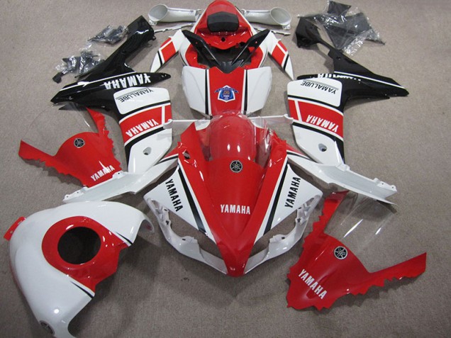 Yamaha R1 2007-2008 Verkleidungen - Rot Weiß Verkauf