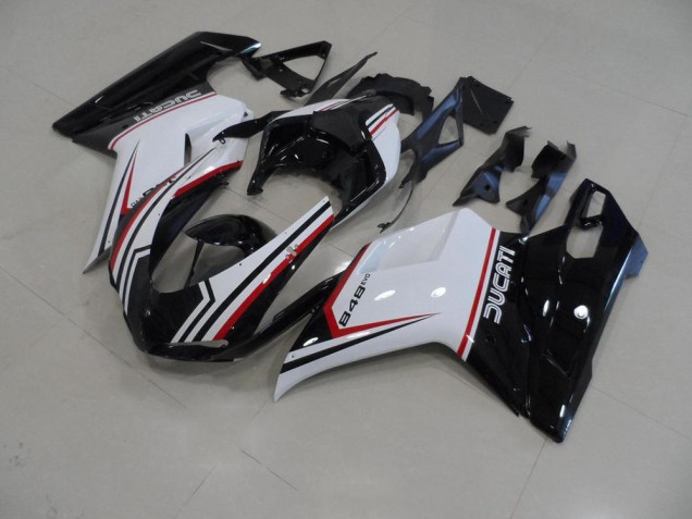 Ducati 848 1098 1198 2007-2014 Verkleidungen - Schwarz Dreifarbig Verkauf