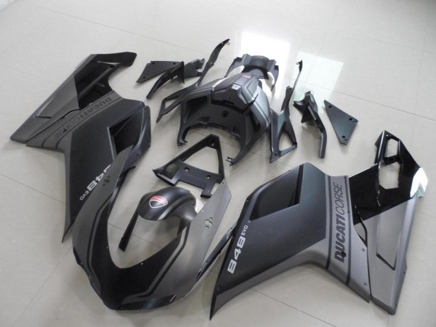 Ducati 848 1098 1198 2007-2014 Verkleidungen - Schwarz Verkauf