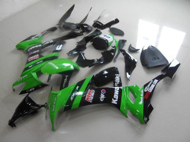 Kawasaki ZX10R 2008-2010 Verkleidungen - Grün Schwarzer Kick Verkauf Kawasaki ZX10R 2008-2010 Verkleidungen - Grün Schwarzer Kick Verkauf