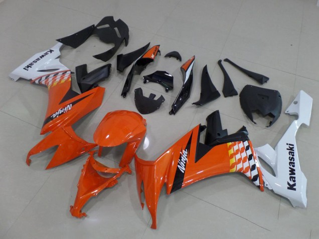 Kawasaki ZX10R 2008-2010 Verkleidungen - Orange und Weiß Verkauf Kawasaki ZX10R 2008-2010 Verkleidungen - Orange und Weiß Verkauf