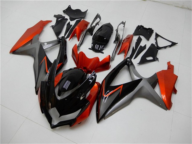 Suzuki GSXR 600 / 750 K8 2008-2010 Verkleidungen - Schwarz Orange Grau Verkauf