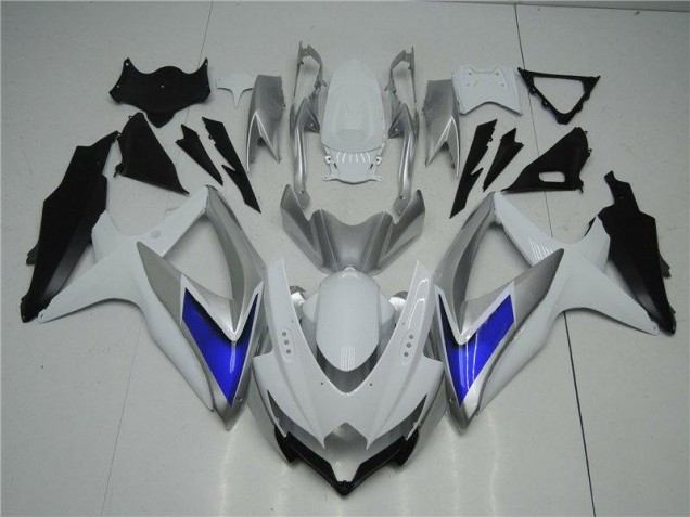 Suzuki GSXR 600 / 750 K8 2008-2010 Verkleidungen - Weiß Silber Blau Verkauf