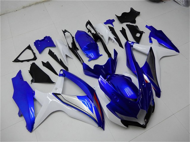 Suzuki GSXR 600 / 750 K8 2008-2010 Verkleidungen Komplett Sets - Blau Weiß Verkauf