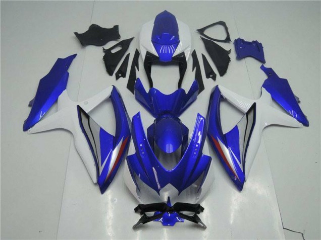 Suzuki GSXR 600 / 750 K8 2008-2010 Verkleidungen Komplett Sets - Blau Weiß Verkauf
