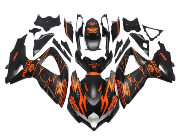 Suzuki GSXR 600 / 750 K8 2008-2010 Verkleidungen - Schwarz Orange Verkauf