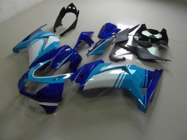 Kawasaki ZX 250R 2008-2012 Verkleidungen - Hell und Dunkelblau Verkauf
