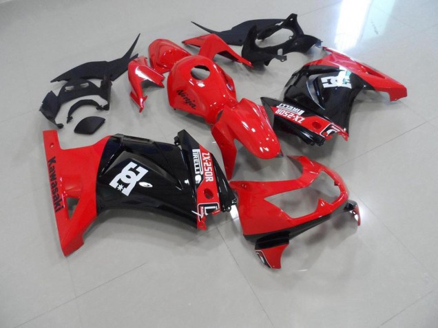 Kawasaki ZX 250R 2008-2012 Verkleidungen - Rot Schwarz Verkauf Kawasaki ZX 250R 2008-2012 Verkleidungen - Rot Schwarz Verkauf