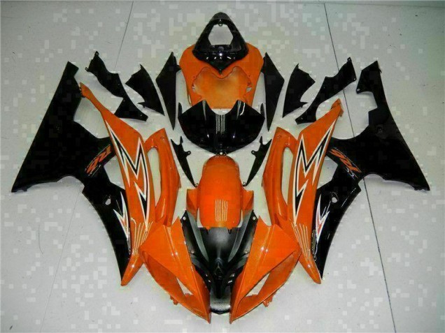 Yamaha R6 2008-2016 Verkleidungen - Orange Schwarz Verkauf Yamaha R6 2008-2016 Verkleidungen - Orange Schwarz Verkauf