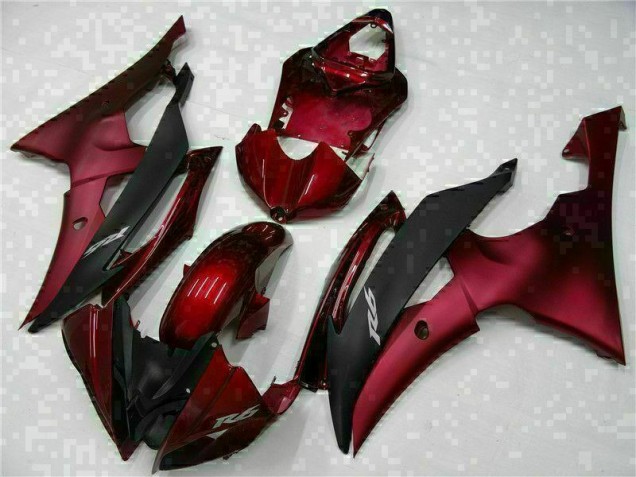 Yamaha R6 2008-2016 Vollverkleidung - Rot Schwarz Verkauf