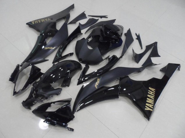 Yamaha R6 2008-2016 Verkleidungen - Schwarz mit goldenem Aufkleber Verkauf Yamaha R6 2008-2016 Verkleidungen - Schwarz mit goldenem Aufkleber Verkauf
