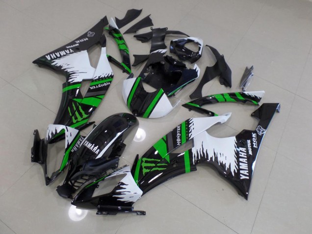 Yamaha R6 2008-2016 Verkleidungen - Besonders Weiß Grün Monster Verkauf