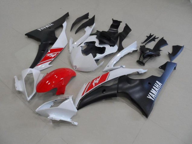 Yamaha R6 2008-2016 Verkleidungen - Weiß Und Matt Schwarz Verkauf Yamaha R6 2008-2016 Verkleidungen - Weiß Und Matt Schwarz Verkauf