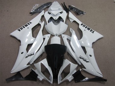Yamaha R6 2008-2016 Verkleidungen - Weiß Schwarz Aufkleber Verkauf