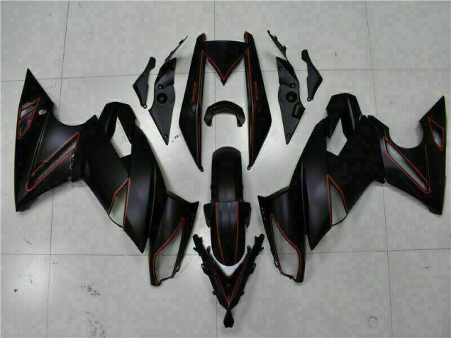 Kawasaki EX650 2009-2011 Verkleidungen - Schwarz Rot Verkauf