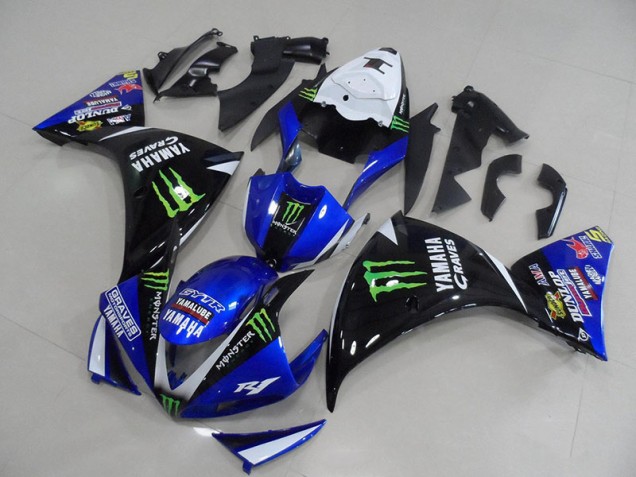 Yamaha R1 2009-2011 Verkleidungen - BlauSchwarz Monster Verkauf Yamaha R1 2009-2011 Verkleidungen - BlauSchwarz Monster Verkauf