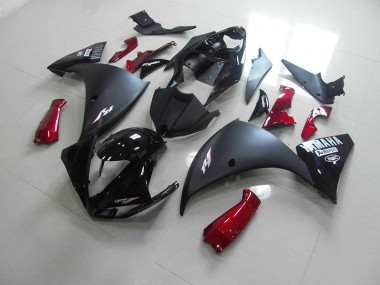 Yamaha R1 2009-2011 Verkleidungen - Matt Schwarz Rot Verkauf