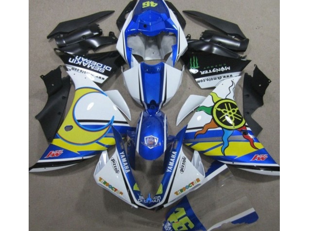 Yamaha R1 2009-2011 Verkleidungen - Blau Weiß Gelb 46 Verkauf Yamaha R1 2009-2011 Verkleidungen - Blau Weiß Gelb 46 Verkauf