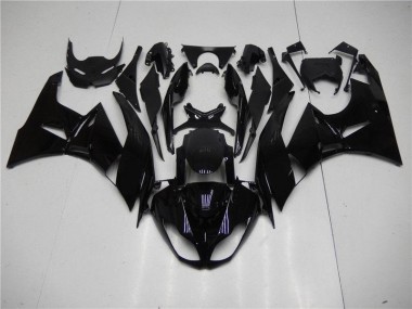 Kawasaki ZX6R 2009-2012 Verkleidungen - Glänzend Schwarz Verkauf