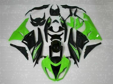 Kawasaki ZX6R 2009-2012 Verkleidungen - Schwarz Grün 636 Verkauf
