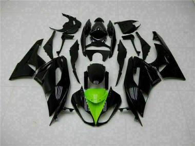 Kawasaki ZX6R 2009-2012 Verkleidung - Schwarz Grün Verkauf