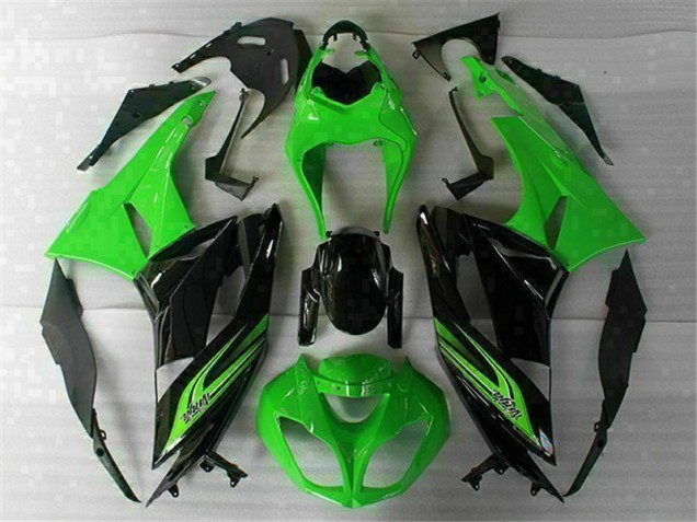 Kawasaki ZX6R 2009-2012 Verkleidung - Grün Schwarz Verkauf Kawasaki ZX6R 2009-2012 Verkleidung - Grün Schwarz Verkauf