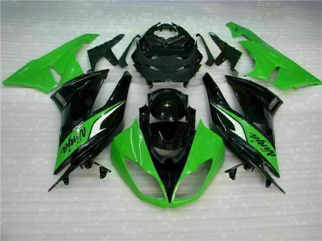 Kawasaki ZX6R 2009-2012 Vollverkleidung - Schwarz Grün Verkauf