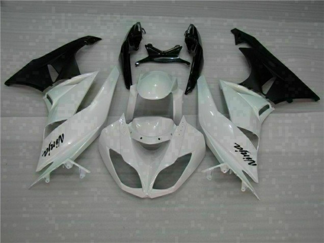 Kawasaki ZX6R 2009-2012 Verkleidung - Weiß Schwarz Verkauf