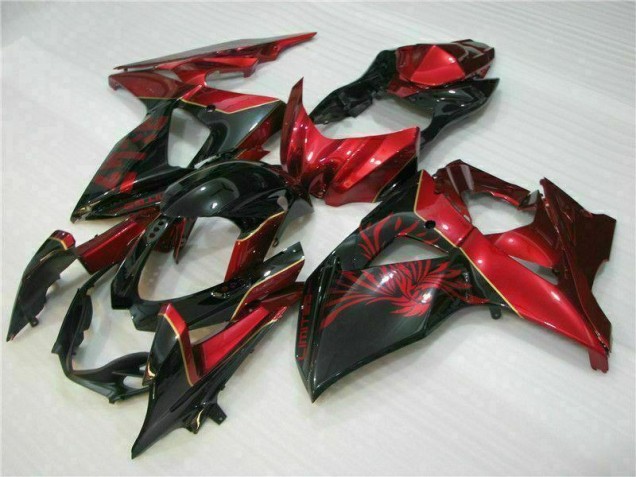 Suzuki GSXR 1000 K9 2009-2016 Verkleidungen - Rot Flamme Schwarz Verkauf Suzuki GSXR 1000 K9 2009-2016 Verkleidungen - Rot Flamme Schwarz Verkauf