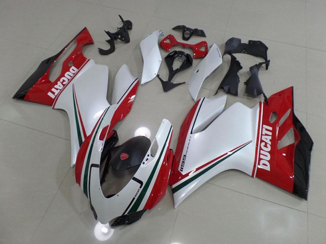 Ducati 1199 2011-2014 Verkleidung - Weiß Rot Verkauf