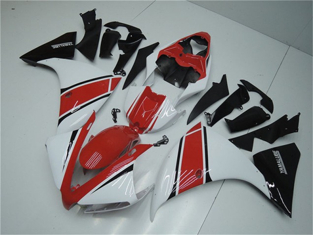 Yamaha R1 2012-2014 Verkleidungen - Weiß Rot Schwarz Verkauf Yamaha R1 2012-2014 Verkleidungen - Weiß Rot Schwarz Verkauf