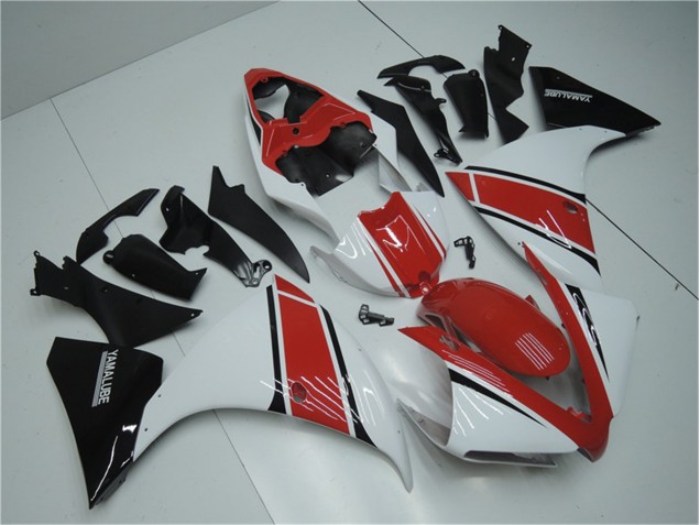 Yamaha R1 2012-2014 Verkleidungen - Weiß Rot Schwarz Verkauf Yamaha R1 2012-2014 Verkleidungen - Weiß Rot Schwarz Verkauf