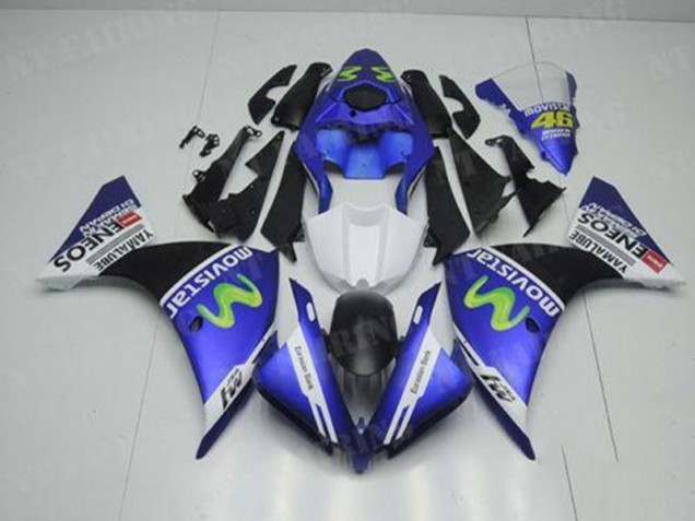 Yamaha R1 2012-2014 Verkleidungen - Blau Weiß Schwarz Verkauf