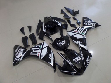 Yamaha R1 2012-2014 Verkleidungen - Schwarz Weißer Fiat Verkauf